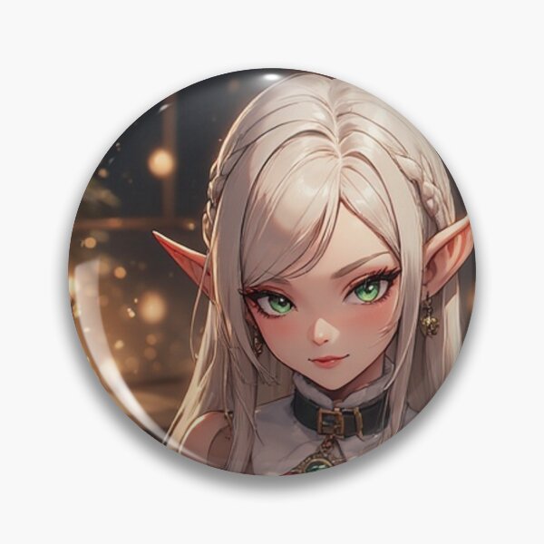 Item preview, Elegant anime elf girl at Christmas designed and sold by ArtsJulian.