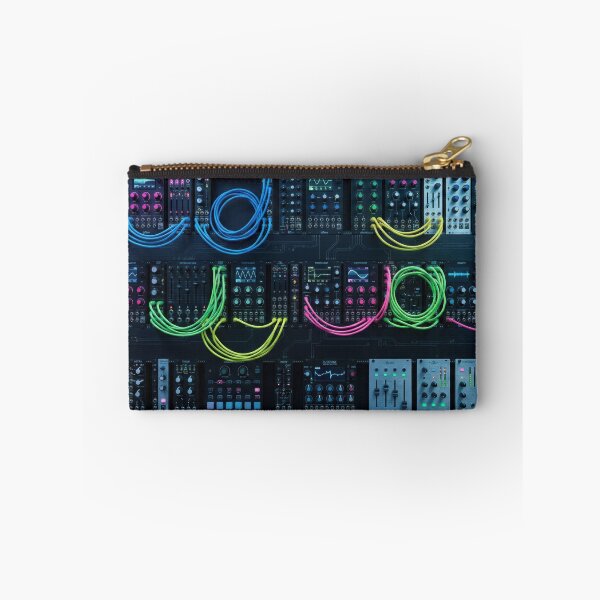 Item preview, Cyberpunk Modular Synth - Glowing Patch Cables & Eurorack designed and sold by SavinMercantile.