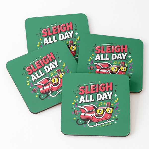 Item preview, Sleigh All Day Fun Christmas Illustration designed and sold by TursuShop.