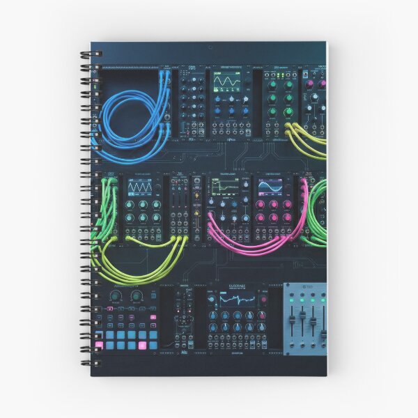 Item preview, Cyberpunk Modular Synth - Glowing Patch Cables & Eurorack designed and sold by SavinMercantile.