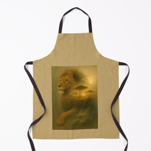 Item preview, Lion – Savanna Spirit Silent Titans Landscape Wildlife Art designed and sold by GeoWild Designs.