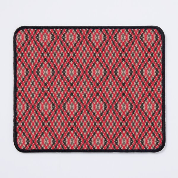 Item preview, Festive Red and Black Christmas Argyle Pattern designed and sold by HydrangeaDelMar.