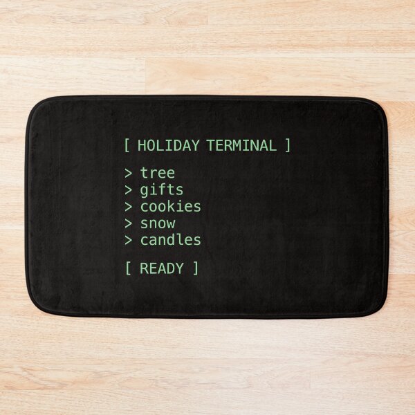 Item preview, Holiday Terminal Design with Command-Line Festive List and Tech-Inspired Winter Mood designed and sold by SplashTastic.
