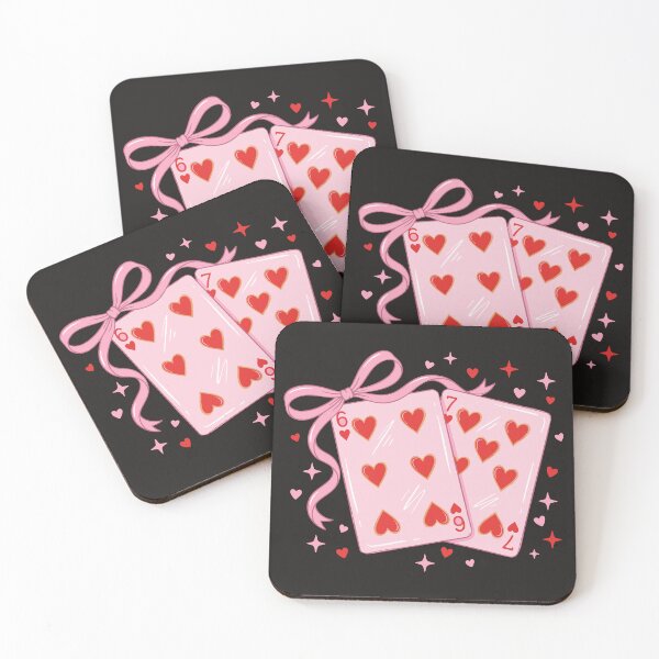 Item preview, Cute Valentine Playing Cards Illustration with Hearts – Romantic Love Card Game  designed and sold by dianadouri.
