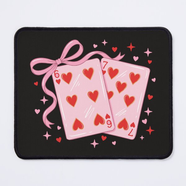 Item preview, Cute Valentine Playing Cards Illustration with Hearts – Romantic Love Card Game designed and sold by dianadouri.