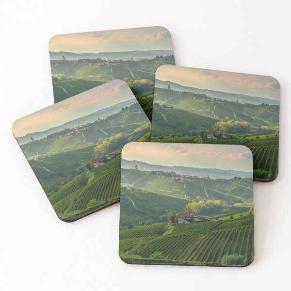 Item preview, Sunset Over the Terraced Vineyards of Langhe designed and sold by Stefano Orazzini.