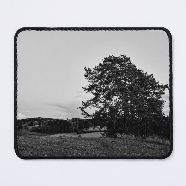 Item preview, The lonely pine by the fields. Nokia 2025 bw designed and sold by Jouko Lehto Photography.