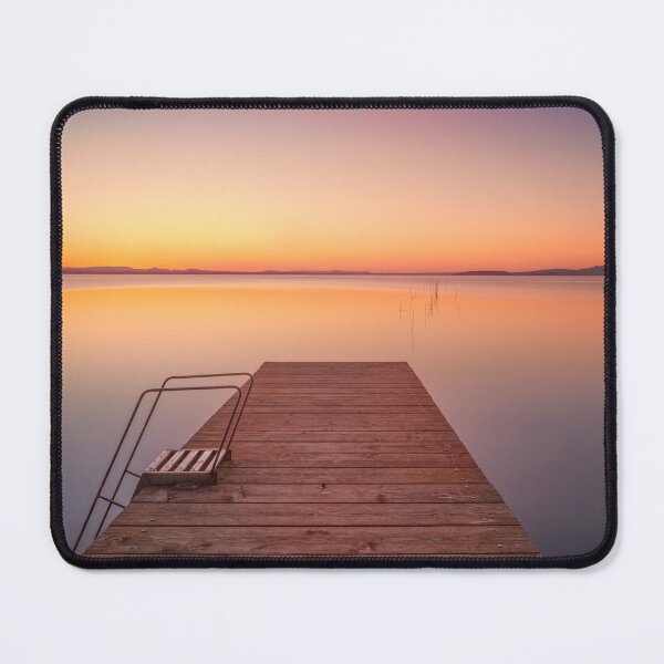Item preview, Golden Stillness. Wooden Pier on Lake Trasimeno, Umbria designed and sold by Stefano Orazzini.