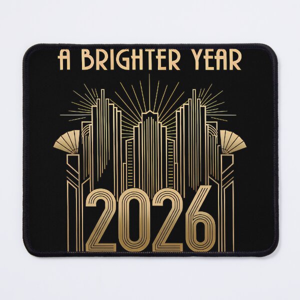 Item preview, A Brighter Year 2026 – New Year Art Deco City Celebration 1 designed and sold by InkoraLab.
