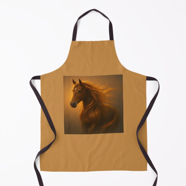 Item preview, Horse – Ember Light Glowing Golden Stallion Wildlife Art designed and sold by GeoWild Designs.