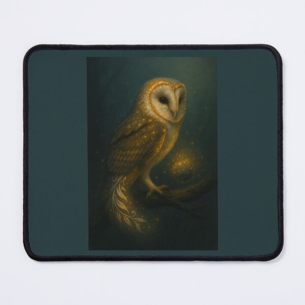 Item preview, Barn Owl – Luminous Enchanted Forest Glow Wildlife Art designed and sold by GeoWild Designs.