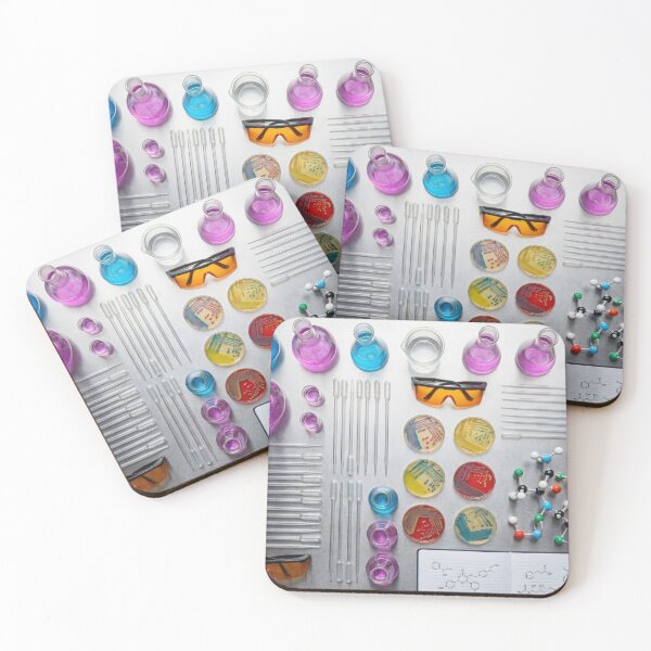 Item preview, Colorful Chemistry Lab Knolling - Science & Biology Equipment designed and sold by SavinMercantile.