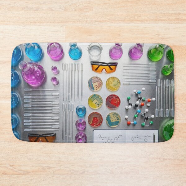 Item preview, Colorful Chemistry Lab Knolling - Science & Biology Equipment designed and sold by SavinMercantile.