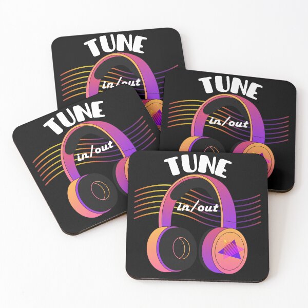 Item preview, Tune In Tune Out Retro Vibe Headphones – Vintage Music Headphones designed and sold by SunandShade.