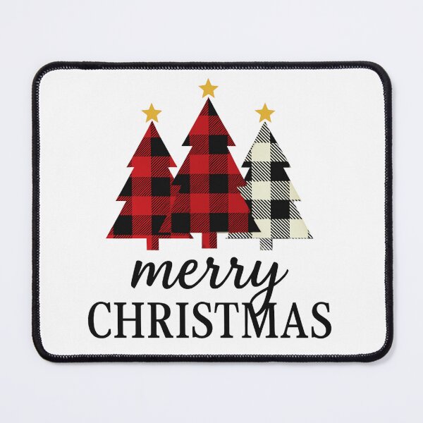 Item preview, Vintage Cozy Merry Christmas Plaid Tree Seasonal  Holiday Winter Art designed and sold by Stor04u.