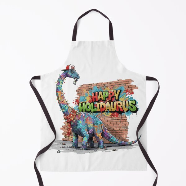 Item preview, Christmas Dinosaur Graffiti – Happy Holidaurus designed and sold by MiszungART.