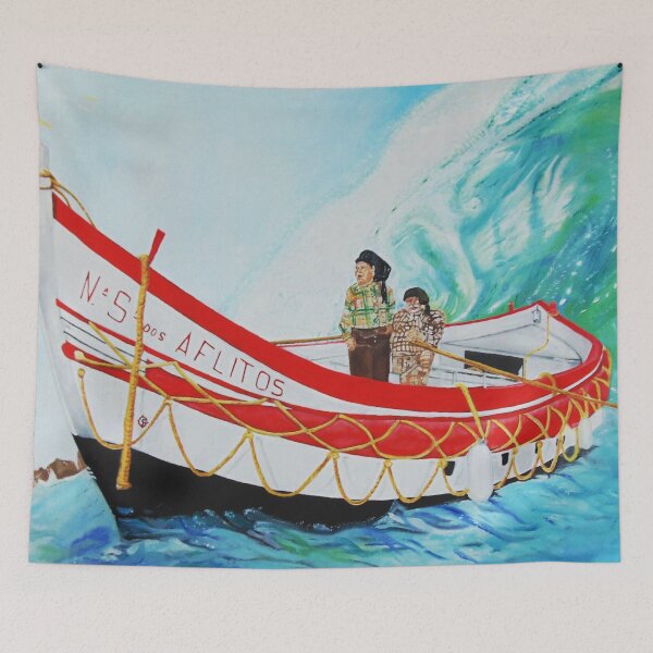 Item preview,  Lifeboat on an XXL wave designed and sold by SandraSRomao.