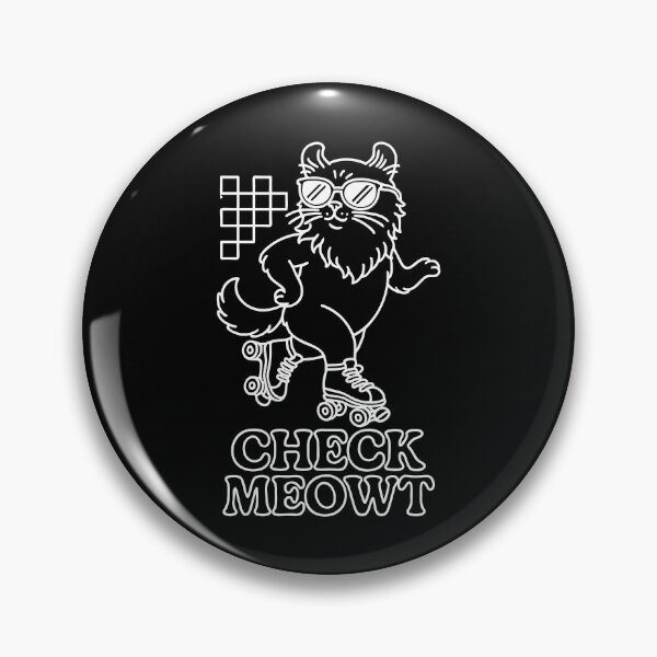 Item preview, Check Meowt Skater Beard Cat – Fun Cartoon Kitty designed and sold by WhiskerlyGfx.