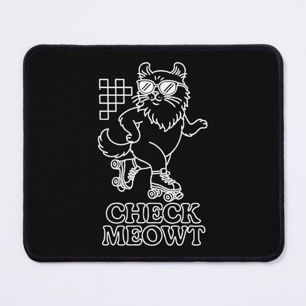 Item preview, Check Meowt Skater Beard Cat – Fun Cartoon Kitty designed and sold by WhiskerlyGfx.