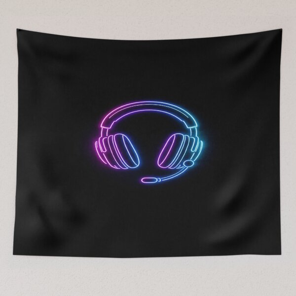 Item preview, Neon Gaming Headset | RGB Gamer Art designed and sold by Neonnightgamer.