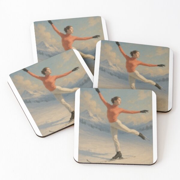 Item preview, Ski Ballet - Grace on Snow - A Motivation slogan for Athletes designed and sold by CzipipitoStudio.
