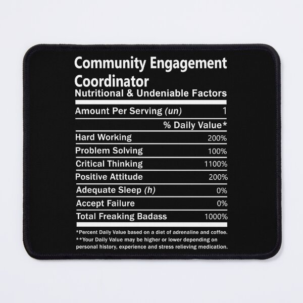 Item preview, Community Engagement Coordinator designed and sold by hzibfldecjq42.
