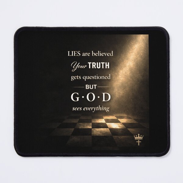 Item preview, lies are believed your truth gets questioned but god sees everything designed and sold by ocd_Jessica.