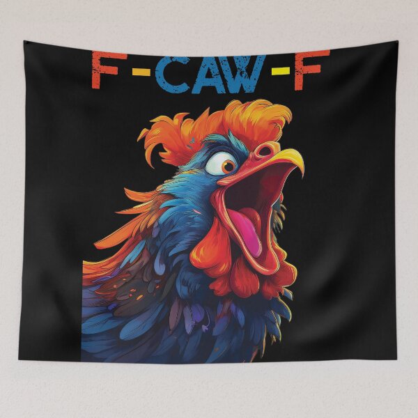 Item preview, F-CAW-F funny Version 1 (Rooster Head) designed and sold by WhiteShirtGuy.
