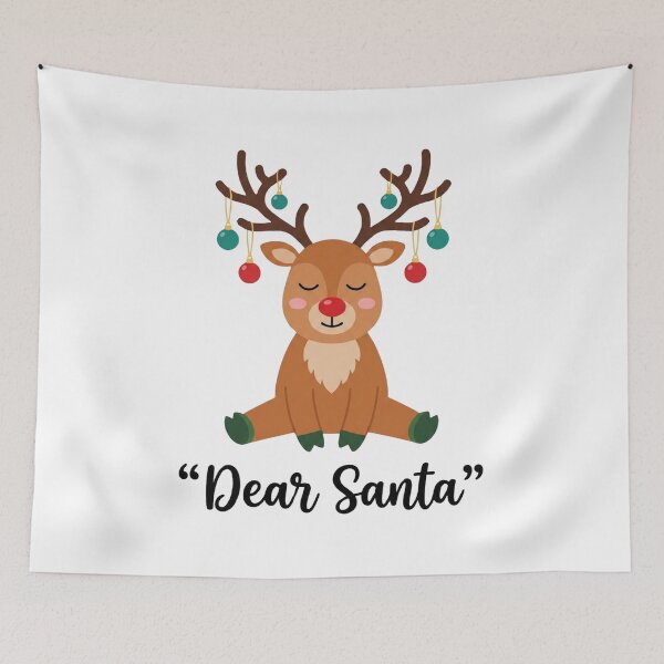 Item preview, Cute Reindeer Dear Santa Christmas Art Cozy Holiday Humor designed and sold by Stor04u.