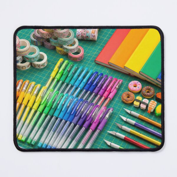 Item preview, Japanese Stationery Addict - Rainbow Pens & Washi Tape Knolling designed and sold by SavinMercantile.