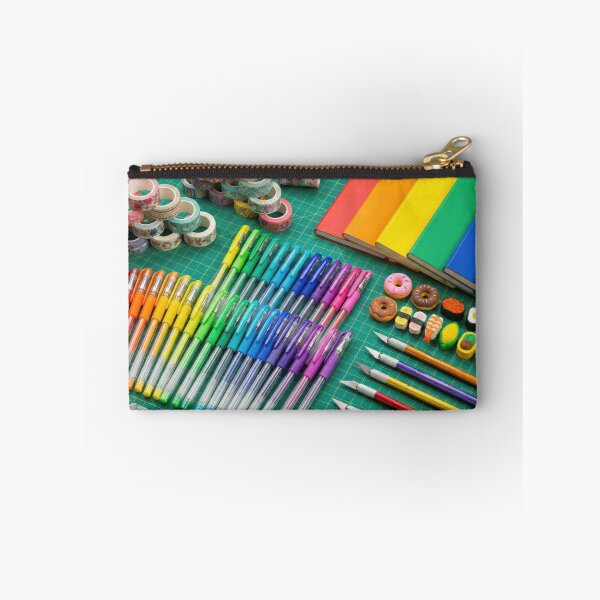 Item preview, Japanese Stationery Addict - Rainbow Pens & Washi Tape Knolling designed and sold by SavinMercantile.