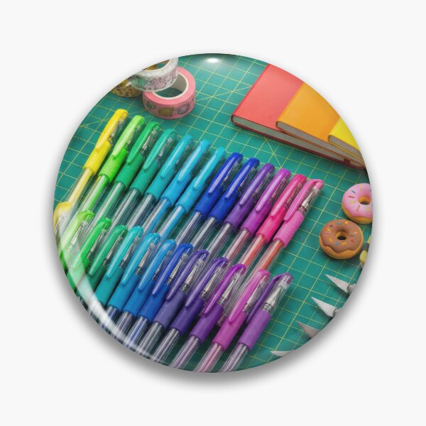 Item preview, Japanese Stationery Addict - Rainbow Pens & Washi Tape Knolling designed and sold by SavinMercantile.