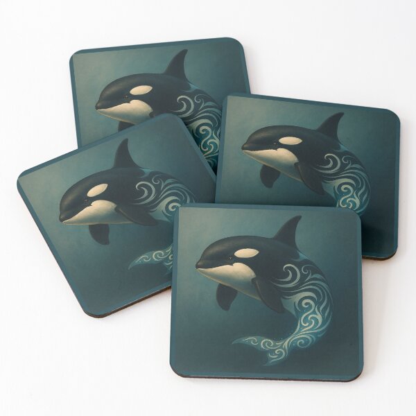 Item preview, Orca – Tidal Spirit Ocean Glow Markings Wildlife Art designed and sold by GeoWild Designs.