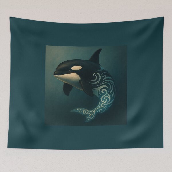 Item preview, Orca – Tidal Spirit Ocean Glow Markings Wildlife Art designed and sold by GeoWild Designs.