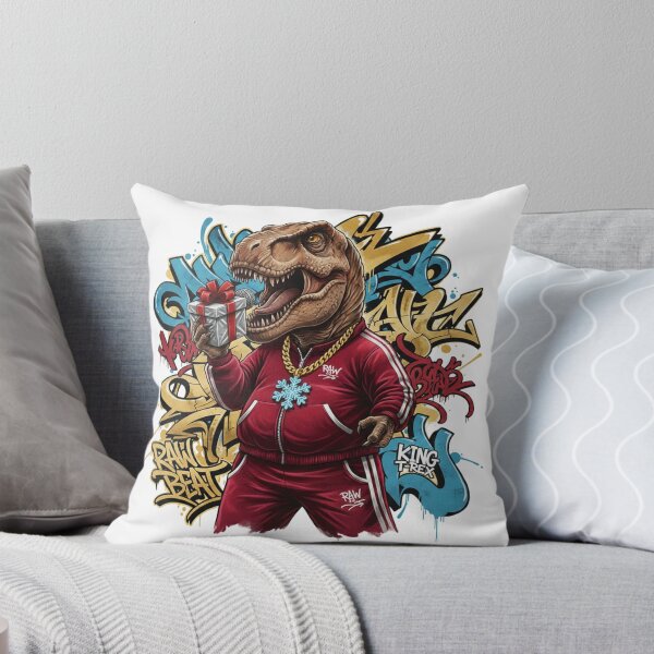 Item preview, Christmas Graffiti Dinosaur – Jingle Beats T-Rex designed and sold by MiszungART.