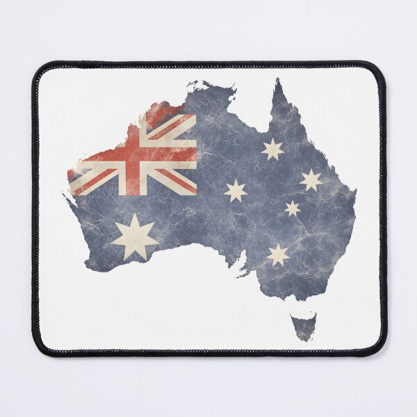 Item preview, Australia Map – Vintage Flag Map Design designed and sold by SVALANART.