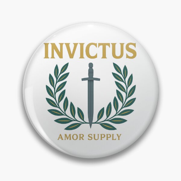 Item preview, Invictus Sword & Laurel – Stoic Strength Emblem | Amor Supply designed and sold by Amor Supply.