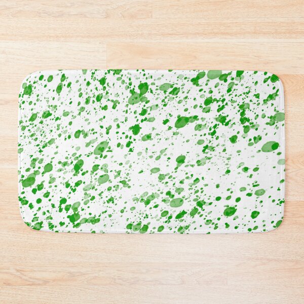 Item preview, Green Paint Splatter on White Background designed and sold by Goolsby-Designs.