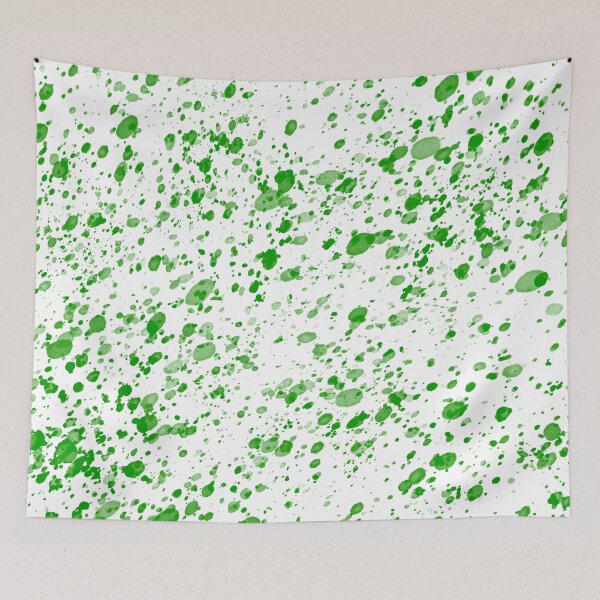 Item preview, Green Paint Splatter on White Background designed and sold by Goolsby-Designs.