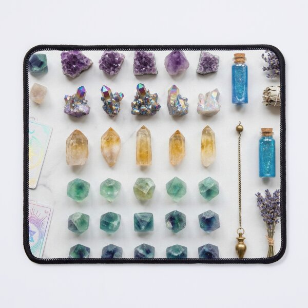 Item preview, Witchy Crystal Collection - Sage, Potions & Tarot Knolling designed and sold by SavinMercantile.