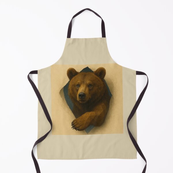 Item preview,  Bear – Geometric Paws Breaking Through Wildlife Art designed and sold by GeoWild Designs.