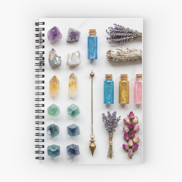 Item preview, Witchy Crystal Collection - Sage, Potions & Tarot Knolling designed and sold by SavinMercantile.