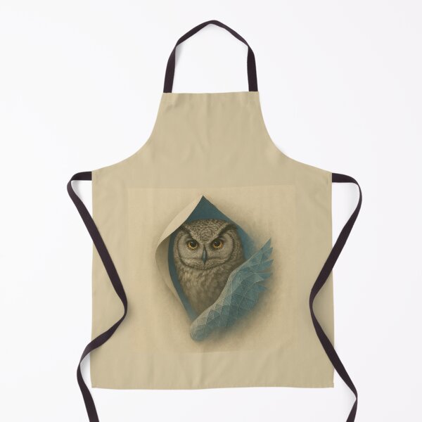 Item preview, Owl – Wisdom Through the Veil Geometric Ice Wing Wildlife Art designed and sold by GeoWild Designs.