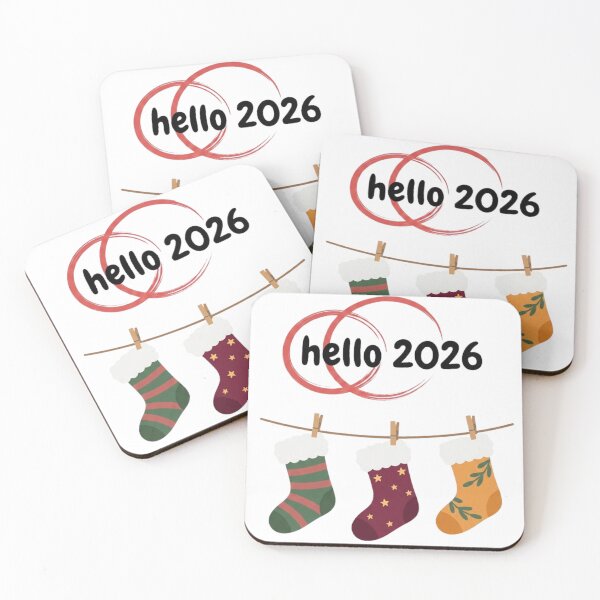 Item preview, Hello 2026 Cozy New Year Winter Stockings Graphic designed and sold by Stor04u.