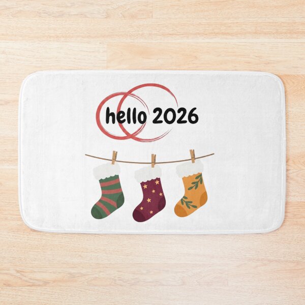 Item preview, Hello 2026 Cozy New Year Winter Stockings Graphic designed and sold by Stor04u.