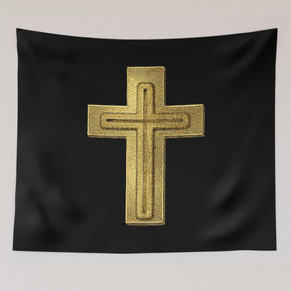 Item preview, Gold Cross Religious Design designed and sold by Clothed in Scripture.