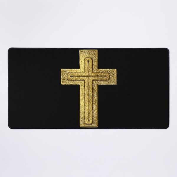 Item preview, Gold Cross Religious Design designed and sold by Clothed in Scripture.