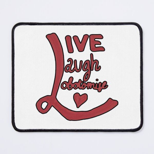 Item preview, Live, Laugh, Lobotomise Sticker Calligraphy designed and sold by feardeargcrafts.