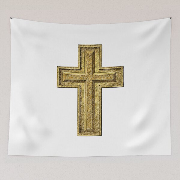 Item preview, Gold Cross Minimalist Christian Design designed and sold by Clothed in Scripture.