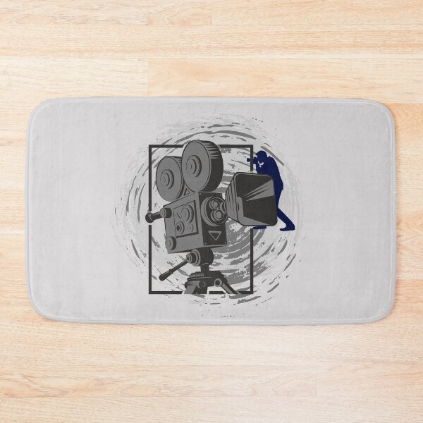 Artikelvorschau, Vintage Film Camera Art - Retro Filmmaker Illustration - Creative Cinema Design entworfen und verkauft von LunaPrintCo.